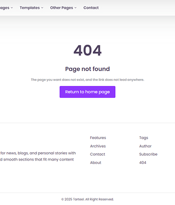 404 Page